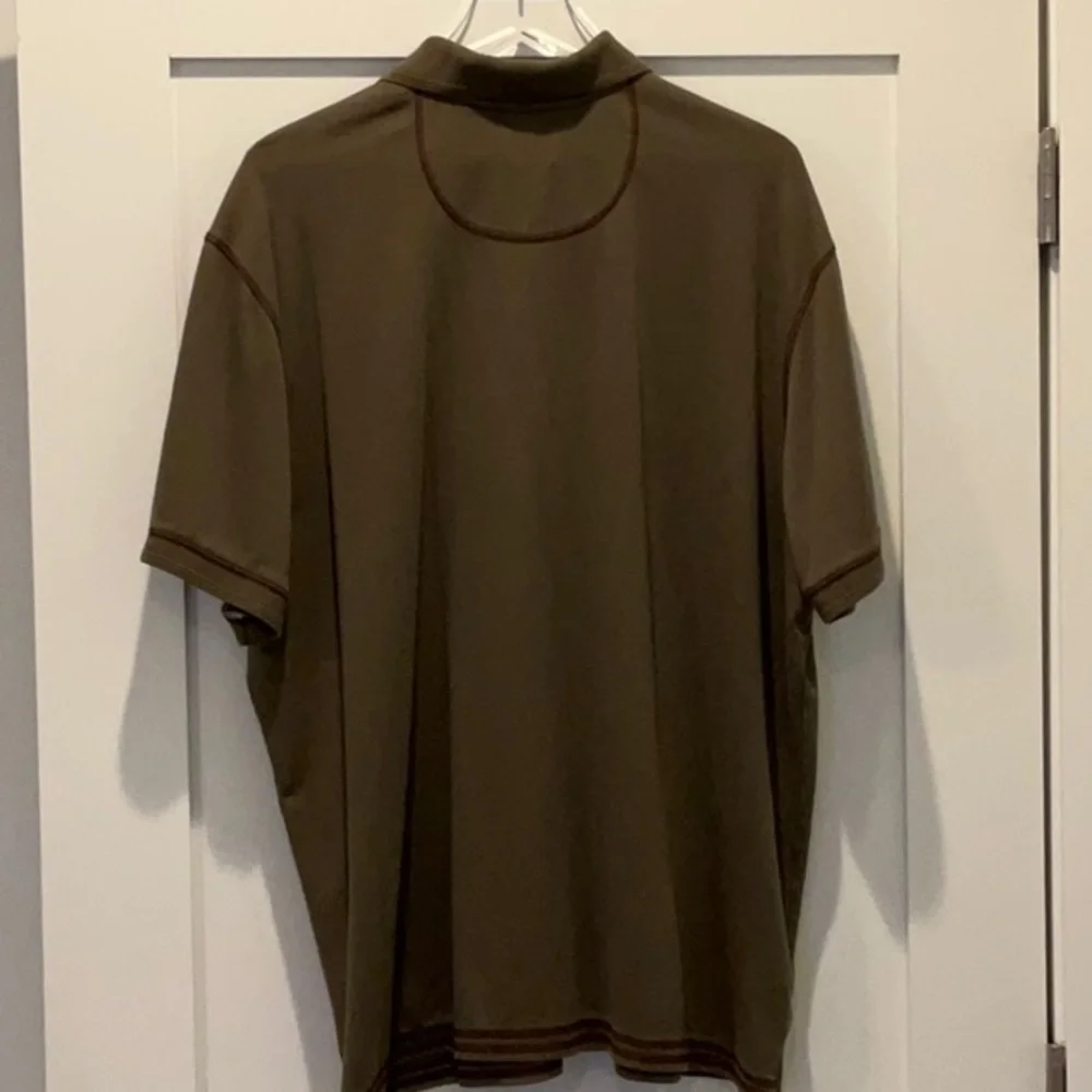 Men’s Tommy Bahama Jeans Short Sleeve Polo Shirt - Olive Green XXL/TTG - Picture 3 of 3